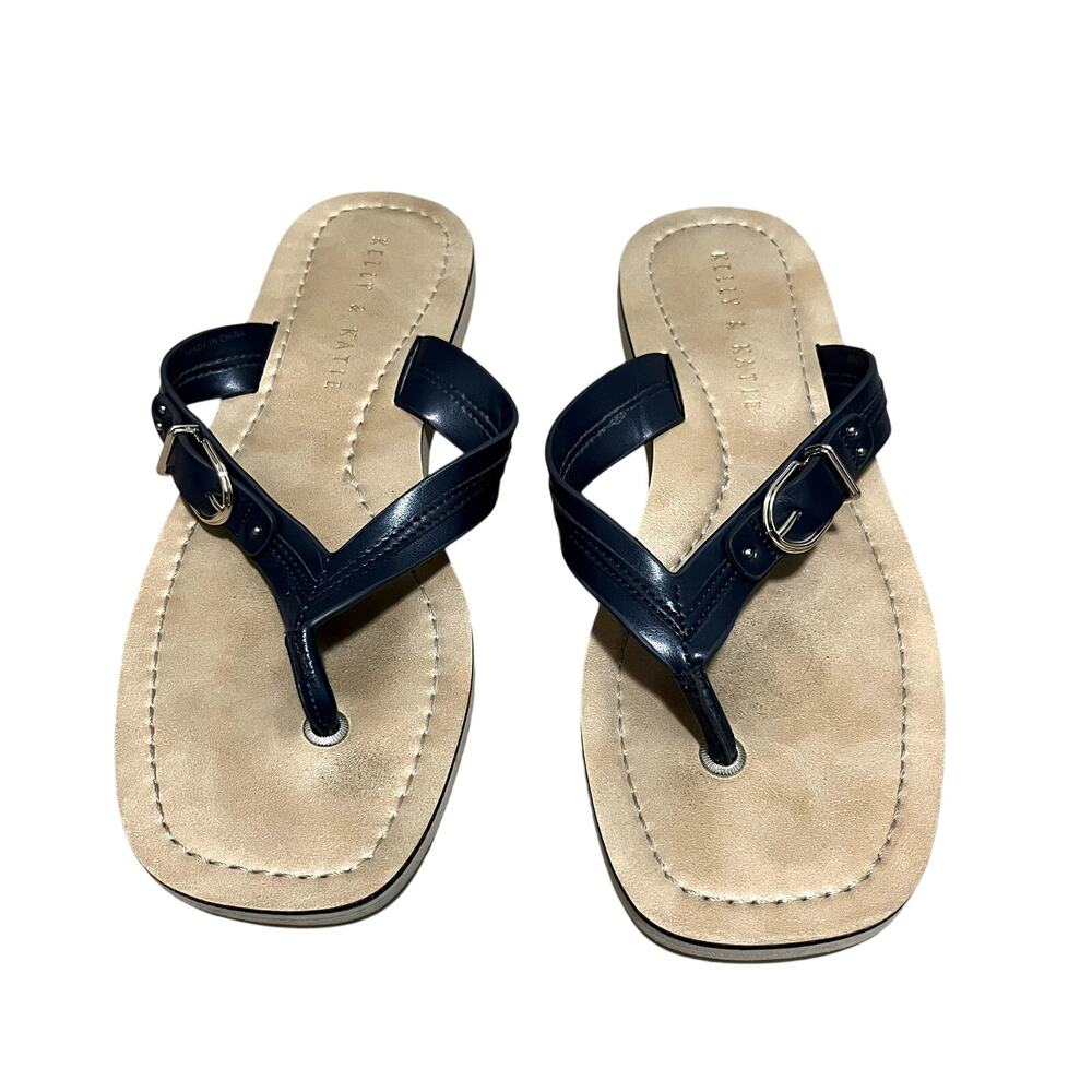 Kelly & Katie Briar Navy Blue Strap Sandals